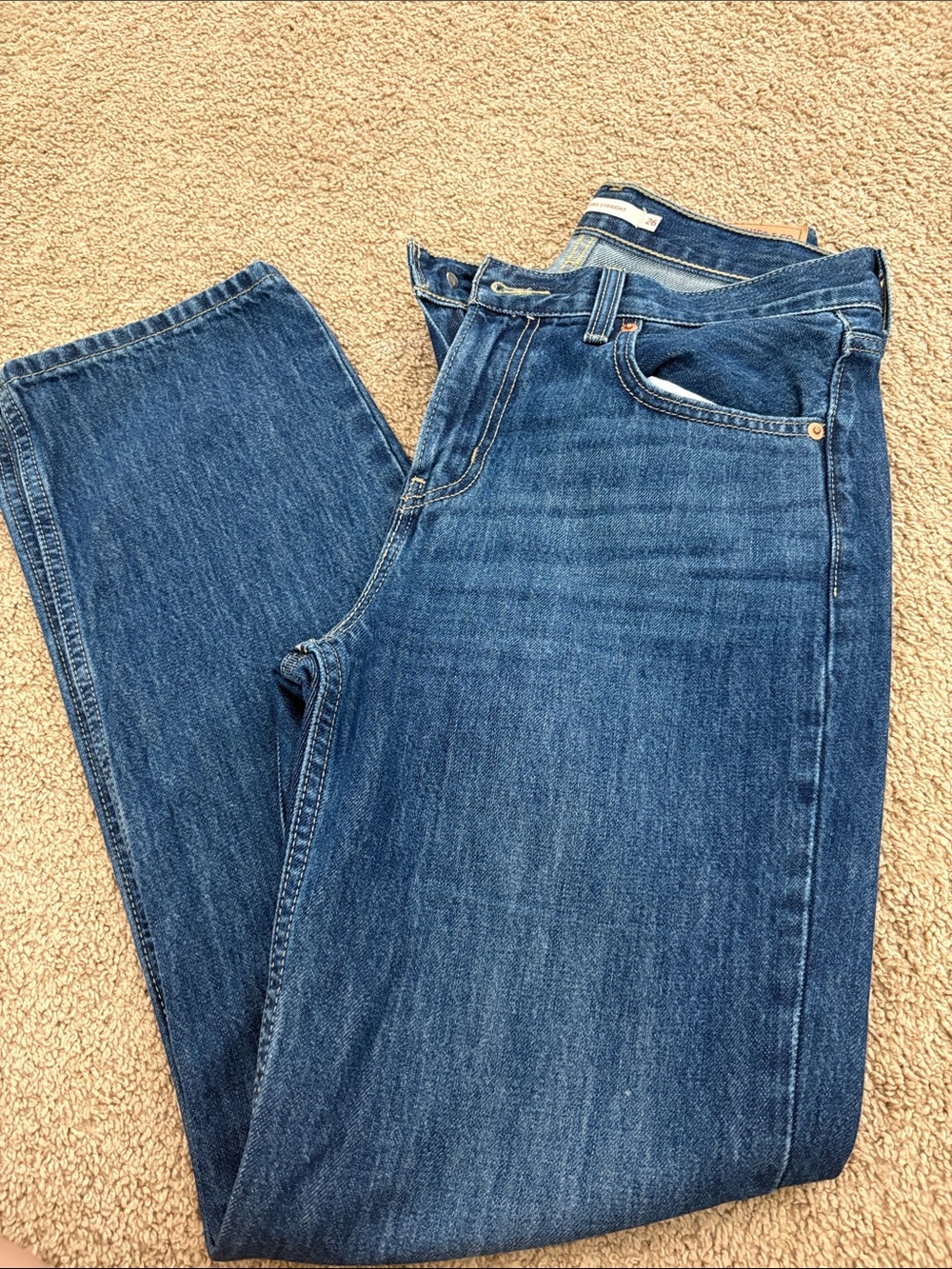 Levi's Women's Blue Straight-Leg Jeans